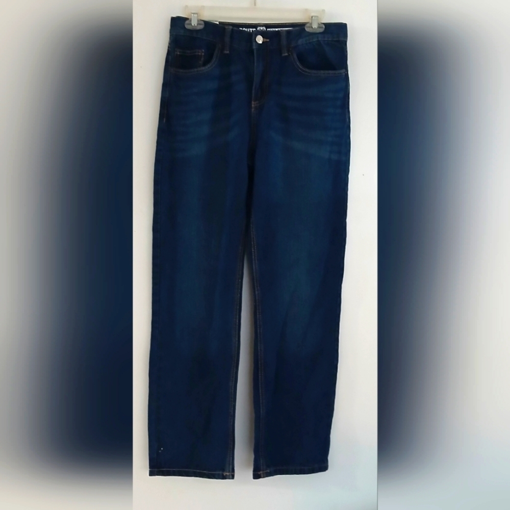 Route 66 Classic Straight Medium-to-Dark Wash Jeans Boys Size 16H